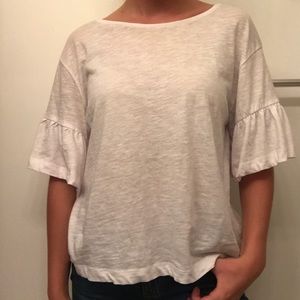 zara white top